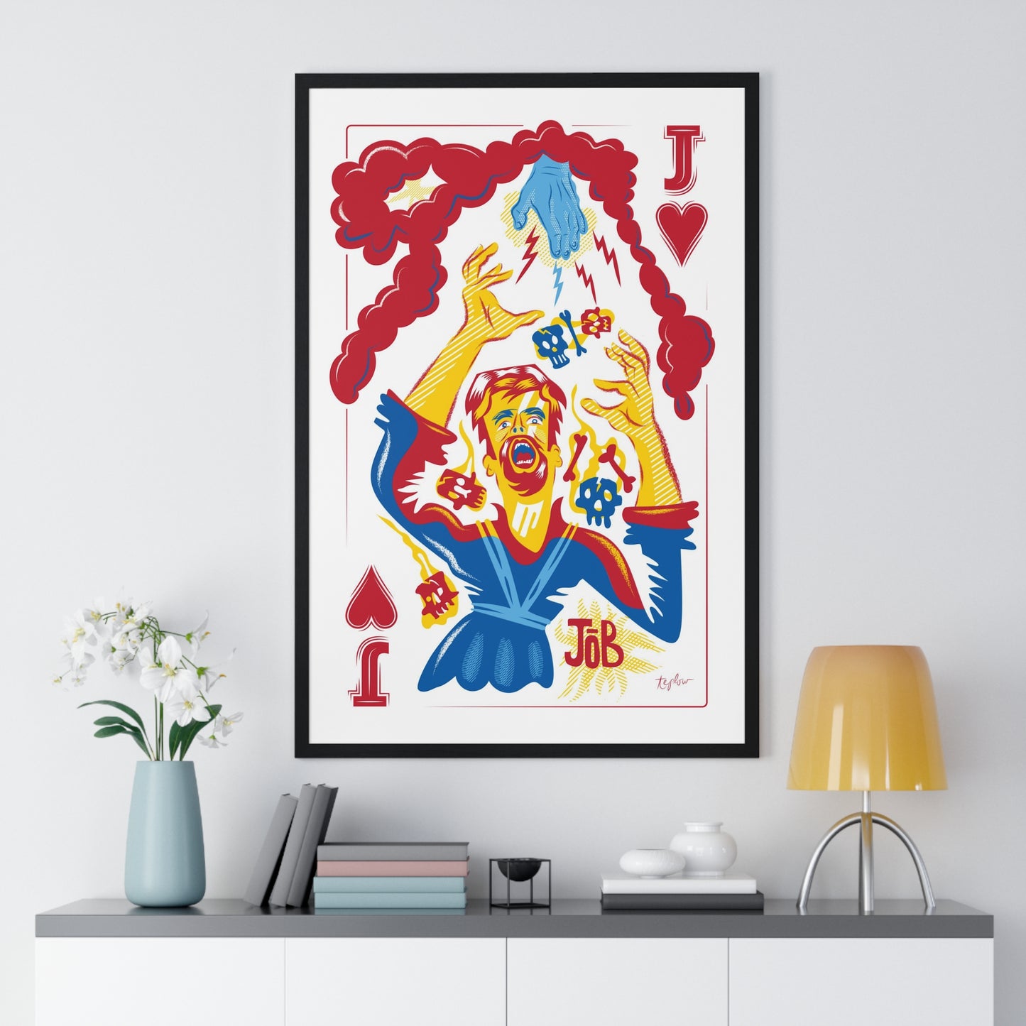 The prophet Job: Premium Framed Vertical Print