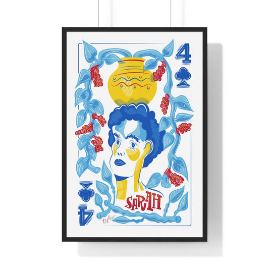 Sarah, the Matriarch: Premium Framed Vertical Print